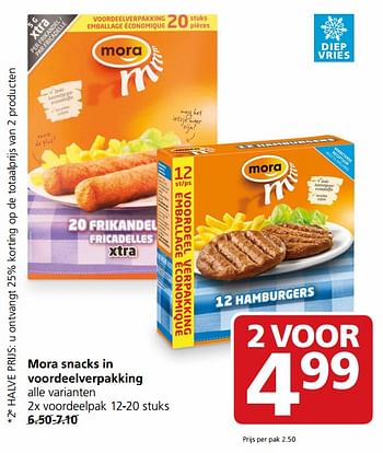 Aanbiedingen Mora snacks in voordeelverpakking - Mora - Geldig van 20/11/2017 tot 26/11/2017 bij Jan Linders