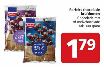 Aanbiedingen Perfekt chocolade kruidnoten chocolade mix of melkchocolade - Perfekt - Geldig van 20/11/2017 tot 26/11/2017 bij Jan Linders