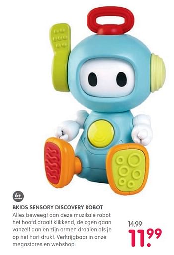 Aanbiedingen Bkids sensory discovery robot - B Kids - Geldig van 20/11/2017 tot 03/12/2017 bij Prenatal