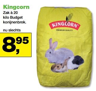Aanbiedingen Kingcorn budget konijnenbrok - Kingcorn - Geldig van 20/11/2017 tot 03/12/2017 bij Jumper