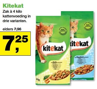 Aanbiedingen Kitekat kattenvoeding - Kitekat - Geldig van 20/11/2017 tot 03/12/2017 bij Jumper