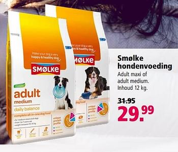Aanbiedingen Smølke hondenvoeding - Smølke - Geldig van 20/11/2017 tot 03/12/2017 bij Welkoop