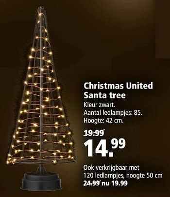 Aanbiedingen Christmas united santa tree - Huismerk - Welkoop - Geldig van 20/11/2017 tot 03/12/2017 bij Welkoop