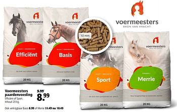 Aanbiedingen Voermeesters paardenvoeding - Voermeesters - Geldig van 20/11/2017 tot 03/12/2017 bij Welkoop