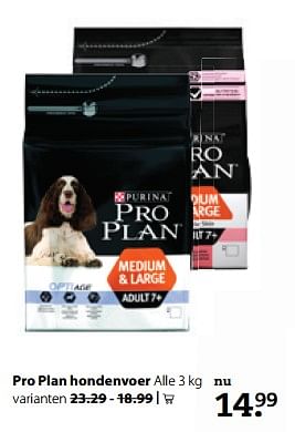 Aanbiedingen Pro plan hondenvoer - Pro Plan - Geldig van 19/11/2017 tot 03/12/2017 bij Pets Place
