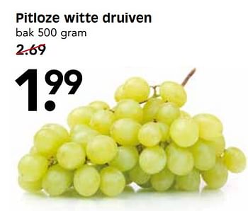 Aanbiedingen Pitloze witte druiven - Huismerk - Em-té - Geldig van 19/11/2017 tot 25/11/2017 bij Em-té