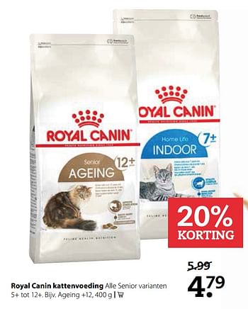 Aanbiedingen Royal canin kattenvoeding - Royal Canin - Geldig van 20/11/2017 tot 03/12/2017 bij Boerenbond