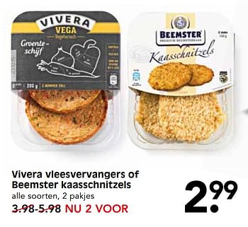 Aanbiedingen Vivera vleesvervangers of beemster kaasschnitzels - Huismerk - Em-té - Geldig van 19/11/2017 tot 25/11/2017 bij Em-té