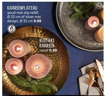 Aanbiedingen Kaarsenplateau - Huismerk - Xenos - Geldig van 20/11/2017 tot 03/12/2017 bij Xenos