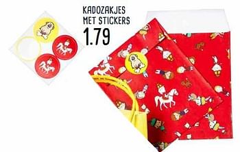 Aanbiedingen Kadozakjes met stickers - Huismerk - Xenos - Geldig van 20/11/2017 tot 03/12/2017 bij Xenos
