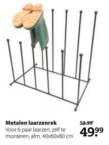 Aanbiedingen Metalen laarzenrek - Huismerk- Boerenbond - Geldig van 20/11/2017 tot 03/12/2017 bij Boerenbond