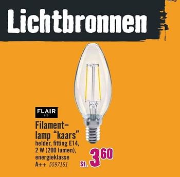 Aanbiedingen Filamentlamp kaars - Huismerk Hornbach - Geldig van 20/11/2017 tot 03/12/2017 bij Hornbach
