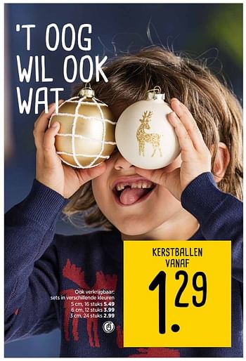 Aanbiedingen Kerstballen - Huismerk - Xenos - Geldig van 20/11/2017 tot 03/12/2017 bij Xenos