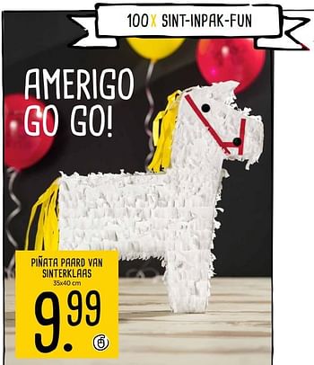 Aanbiedingen Piñata paard van sinterklaas - Huismerk - Xenos - Geldig van 20/11/2017 tot 03/12/2017 bij Xenos