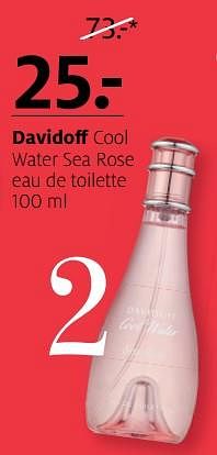 Aanbiedingen Davidoff cool water sea rose eau de toilette - Davidoff - Geldig van 20/11/2017 tot 03/12/2017 bij Etos
