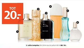 Aanbiedingen Lolita lempicka elle l`aime eau de parfum - Lolita Lempicka - Geldig van 20/11/2017 tot 03/12/2017 bij Etos
