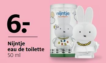 Aanbiedingen Nijntje eau de toilette - Nijntje - Geldig van 20/11/2017 tot 03/12/2017 bij Etos