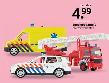 Aanbiedingen Speelgoedauto`s diverse varianten - Huismerk - Etos - Geldig van 20/11/2017 tot 03/12/2017 bij Etos