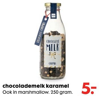 Aanbiedingen Chocolademelk karamel - Huismerk - Hema - Geldig van 20/11/2017 tot 05/12/2017 bij Hema