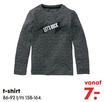 Aanbiedingen T-shirt - Huismerk - Hema - Geldig van 20/11/2017 tot 05/12/2017 bij Hema