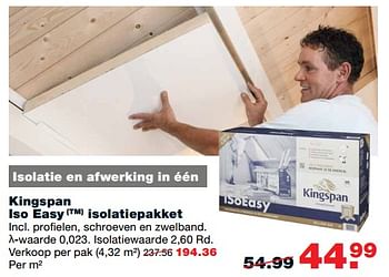 Aanbiedingen Kingspan iso easy tm isolatiepakket - Kingspan - Geldig van 20/11/2017 tot 26/11/2017 bij Praxis