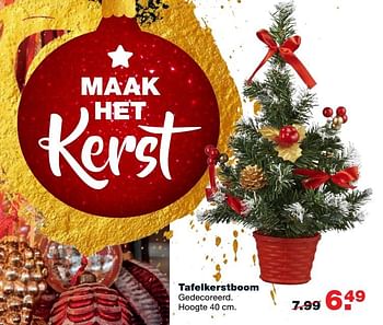 Aanbiedingen Tafelkerstboom - Huismerk - Praxis - Geldig van 20/11/2017 tot 26/11/2017 bij Praxis