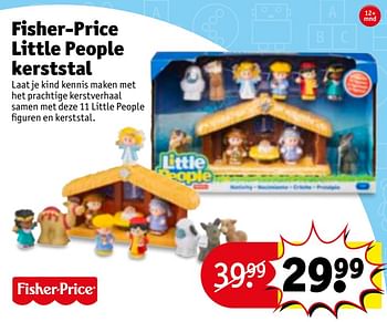 Aanbiedingen Fisher-price little people kerststal - Fisher-Price - Geldig van 21/11/2017 tot 26/11/2017 bij Kruidvat