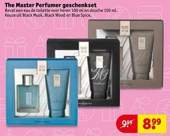 Aanbiedingen The master perfumer geschenkset - The Master Perfumer - Geldig van 21/11/2017 tot 26/11/2017 bij Kruidvat
