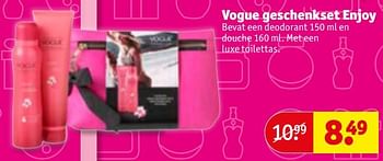 Aanbiedingen Vogue geschenkset enjoy - Vogue - Geldig van 21/11/2017 tot 26/11/2017 bij Kruidvat