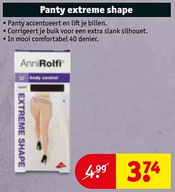 Aanbiedingen Panty extreme shape - Anni Rolfi - Geldig van 21/11/2017 tot 26/11/2017 bij Kruidvat
