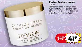 Aanbiedingen Revlon 24-hour cream - Revlon - Geldig van 21/11/2017 tot 26/11/2017 bij Kruidvat