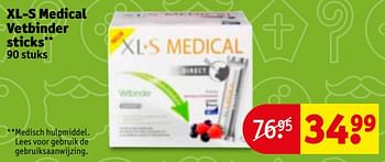Aanbiedingen Xl-s medical vetbinder sticks - XL-S Medical - Geldig van 21/11/2017 tot 26/11/2017 bij Kruidvat