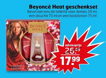 Aanbiedingen Beyoncé heat geschenkset - Beyoncé Heat - Geldig van 21/11/2017 tot 26/11/2017 bij Trekpleister