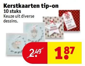 Aanbiedingen Kerstkaarten tip-on - Huismerk - Kruidvat - Geldig van 21/11/2017 tot 26/11/2017 bij Kruidvat