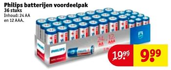 Aanbiedingen Philips batterijen voordeelpak - Philips - Geldig van 21/11/2017 tot 26/11/2017 bij Kruidvat