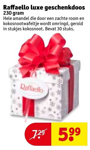 Aanbiedingen Raffaello luxe geschenkdoos - Raffaello - Geldig van 21/11/2017 tot 26/11/2017 bij Kruidvat