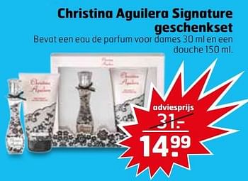 Aanbiedingen Christina aguilera signature geschenkset - Christina Aguilera - Geldig van 21/11/2017 tot 26/11/2017 bij Trekpleister