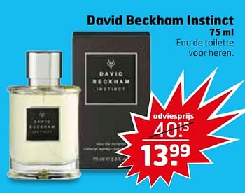 Aanbiedingen David beckham instinct - David Beckham - Geldig van 21/11/2017 tot 26/11/2017 bij Trekpleister
