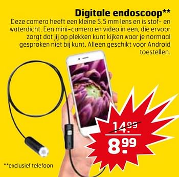 Aanbiedingen Digitale endoscoop - Huismerk - Trekpleister - Geldig van 21/11/2017 tot 26/11/2017 bij Trekpleister