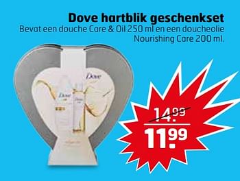 Aanbiedingen Dove hartblik geschenkset - Dove - Geldig van 21/11/2017 tot 26/11/2017 bij Trekpleister