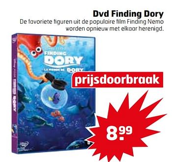 Aanbiedingen Dvd finding dory - Huismerk - Trekpleister - Geldig van 21/11/2017 tot 26/11/2017 bij Trekpleister