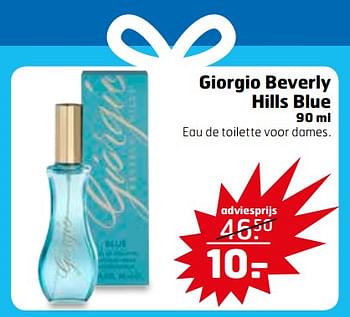Aanbiedingen Giorgio beverly hills blue - Giorgio Beverly Hills - Geldig van 21/11/2017 tot 26/11/2017 bij Trekpleister