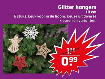Aanbiedingen Glitter hangers - Huismerk - Trekpleister - Geldig van 21/11/2017 tot 26/11/2017 bij Trekpleister