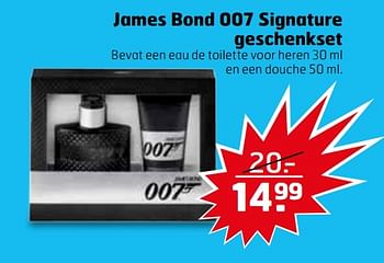 Aanbiedingen James bond 007 signature geschenkset - James Bond - Geldig van 21/11/2017 tot 26/11/2017 bij Trekpleister