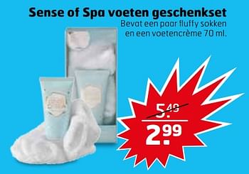 Aanbiedingen Sense of spa voeten geschenkset - Sense of Spa - Geldig van 21/11/2017 tot 26/11/2017 bij Trekpleister
