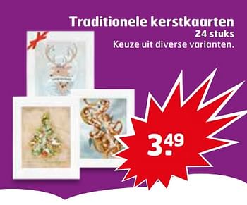Aanbiedingen Traditionele kerstkaarten - Huismerk - Trekpleister - Geldig van 21/11/2017 tot 26/11/2017 bij Trekpleister