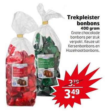 Aanbiedingen Trekpleister bonbons - Huismerk - Trekpleister - Geldig van 21/11/2017 tot 26/11/2017 bij Trekpleister