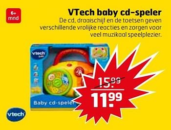 Aanbiedingen Vtech baby cd-speler - Vtech - Geldig van 21/11/2017 tot 26/11/2017 bij Trekpleister