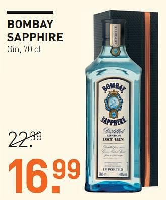 Aanbiedingen Bombay sapphire gin - Bombay - Geldig van 20/11/2017 tot 04/12/2017 bij Gall & Gall