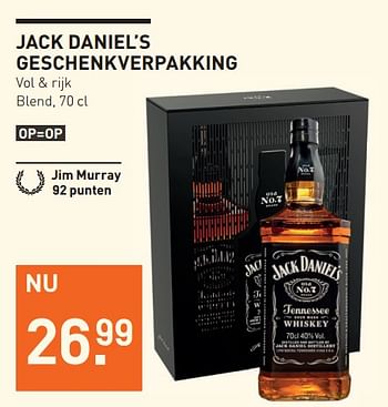 Aanbiedingen Jack daniel`s geschenkverpakking vol + rijk blend - Jack Daniel's - Geldig van 20/11/2017 tot 04/12/2017 bij Gall & Gall